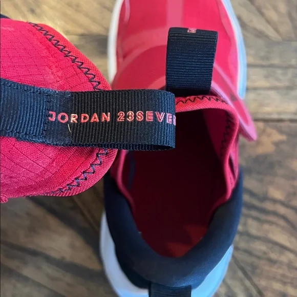 Jordan Kids 23/7 Red/Black Slip-On Sneakers with White Sole, Jumpman, Size 13C - Picture 7 of 8